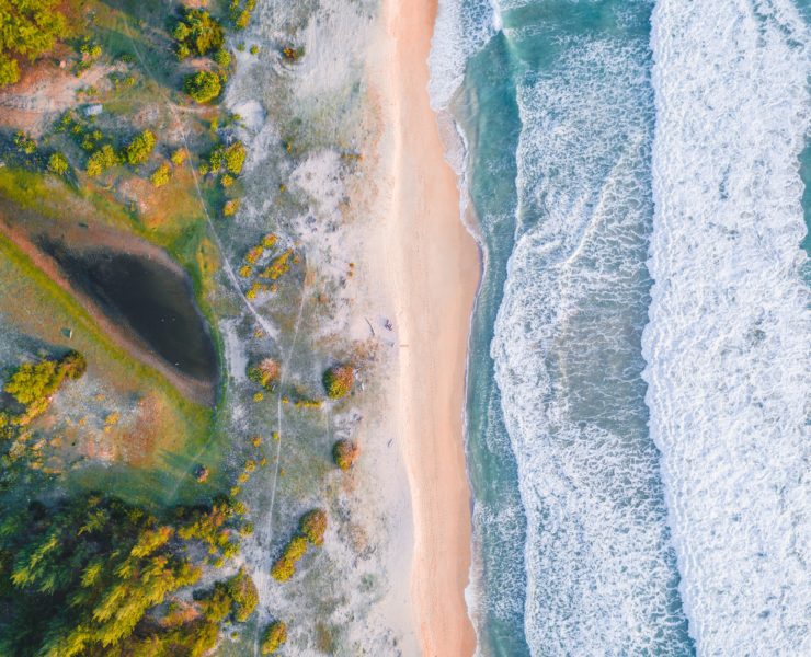 aerial photo of body of water during daytime