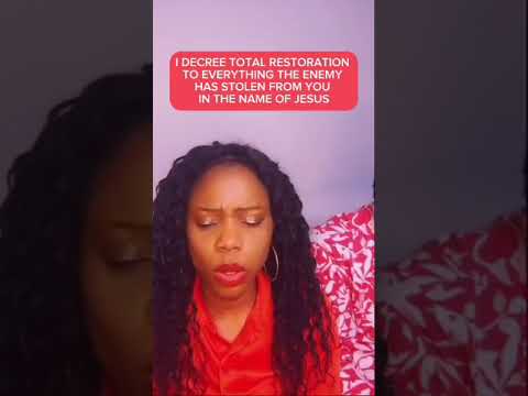 I DECREE TOTAL RESTORATION TO EVERYTHING THE ENEMY HAS STOLEN FROM YOU IN THE NAME OF JESUS