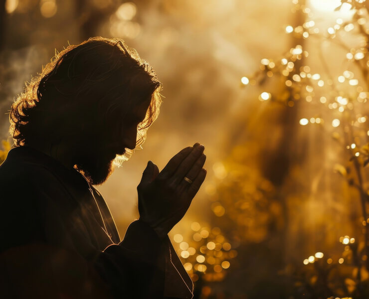Jesus praying