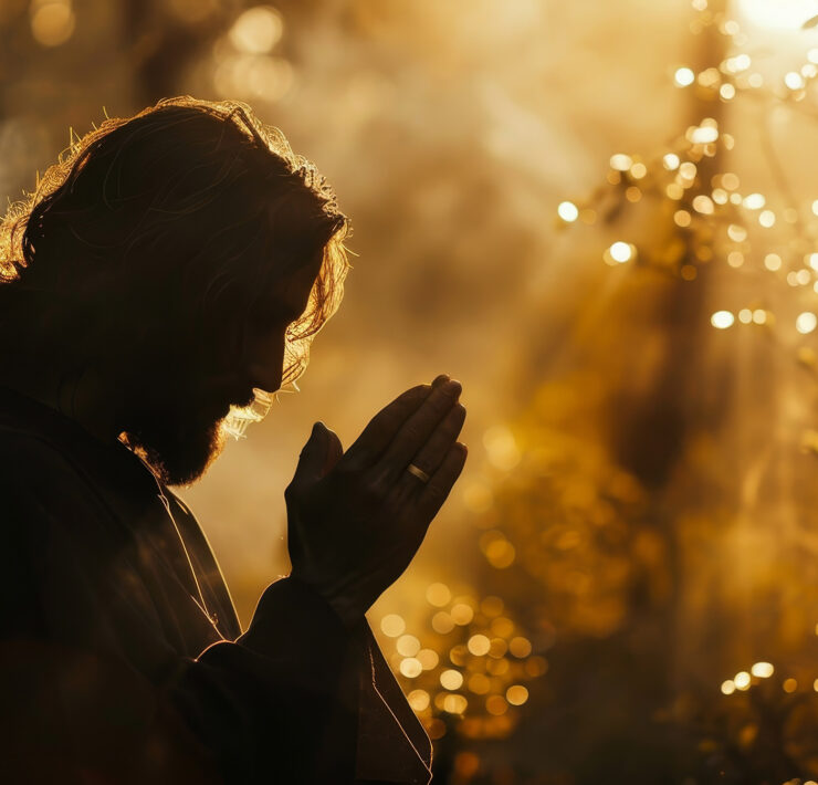 Jesus praying